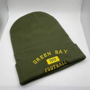 NFL Greenbay Packers Green Embroidered Winter Stocking Hat OS